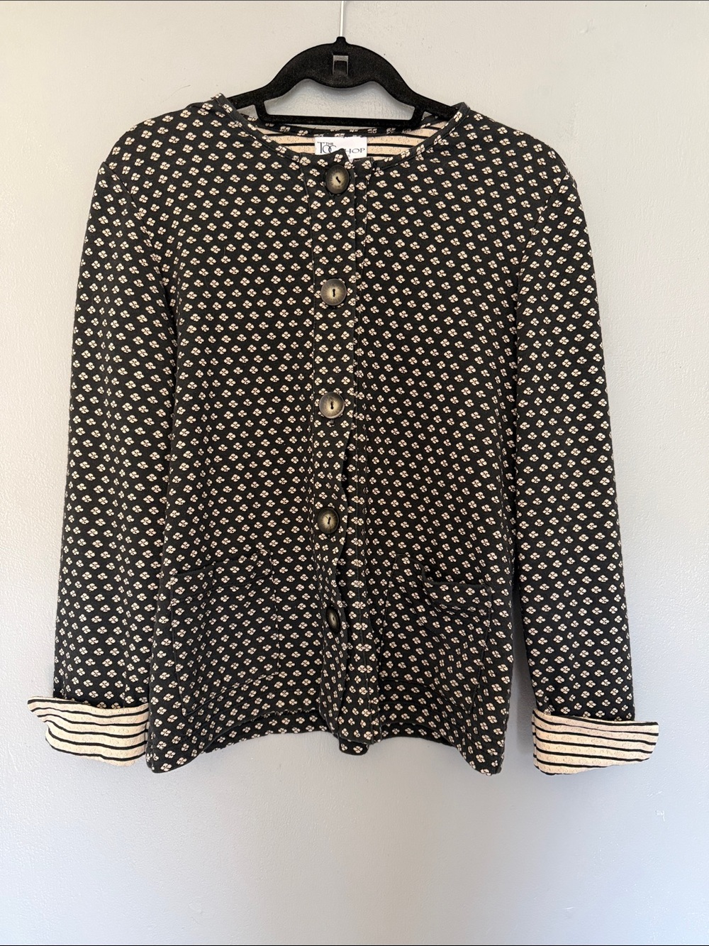 Tog‎ Shop VTG Women's Granny Cottage Core Patterned Twee Cardigan Jacket Med